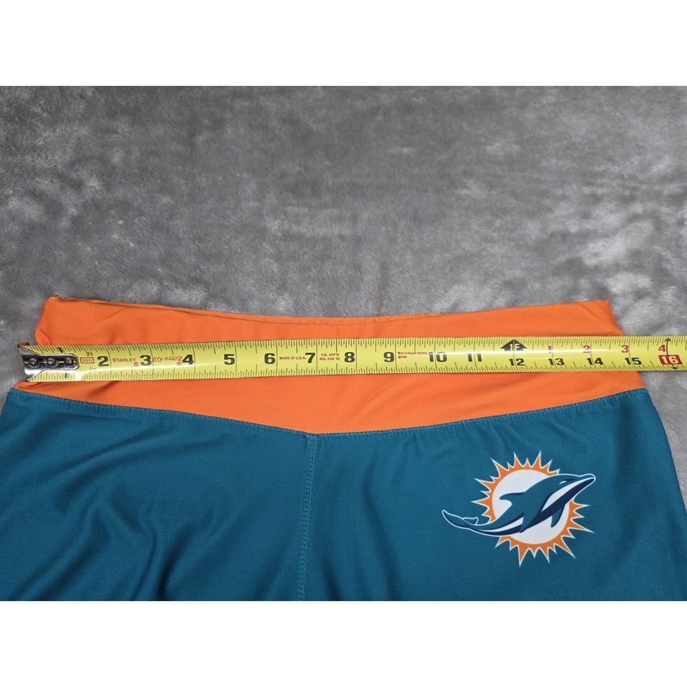 Miami Dolphins Womens Leggings Size L NFL Team Apparel Teal Orange Logo Athletic - Picture 6 of 10